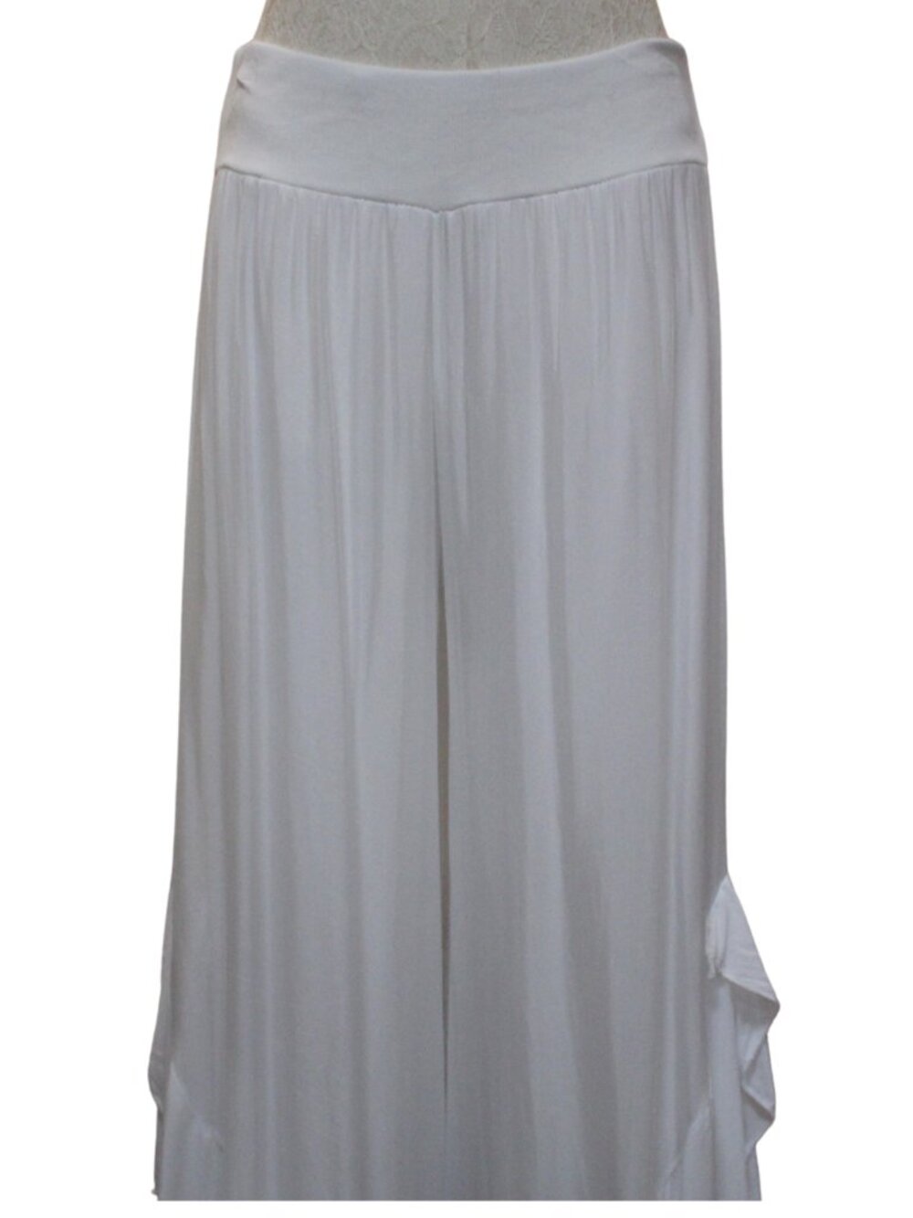 Italian White Flowy Pants